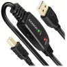 AXAGON aktívna predĺžka/repeater USB2.0 / USB-A na USB-B / ADR-215B / 15m