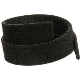 Solarix obojstranný suchý zips, čierny, šírka 20mm, balenie 25m