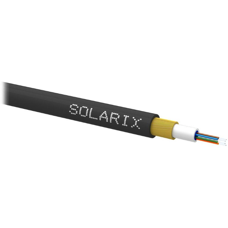 Solarix Einblaskabel MINI 04vl 9/125 HDPE Fca schwarz SXKO-MINI-4-OS-HDPE
