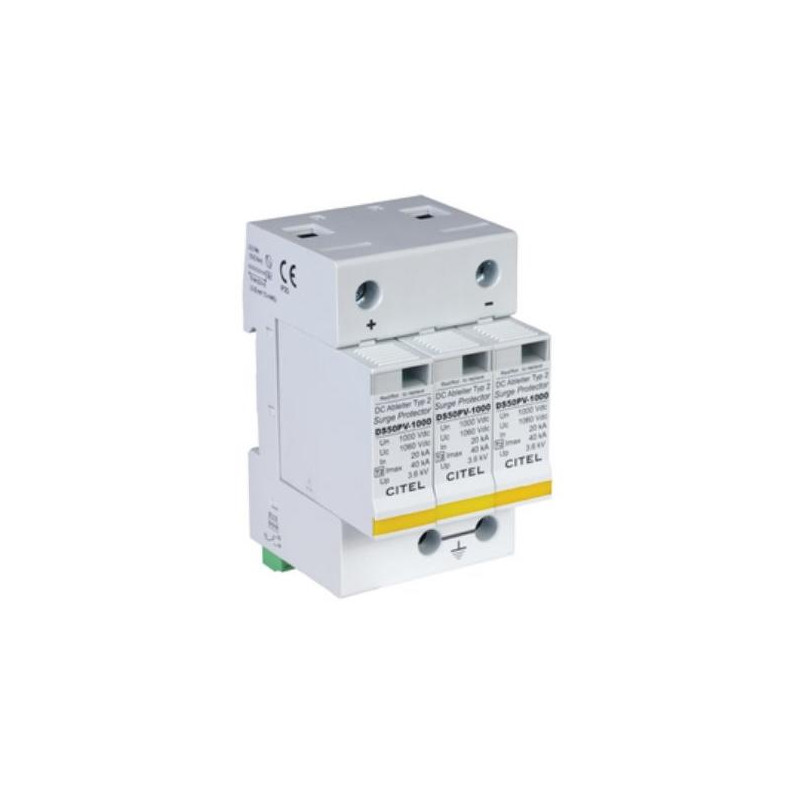 Solarmi DS50PVS-1000DE svodič přepětí, 1000Vdc, CE