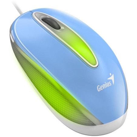 GENIUS DX-Mini Baby Blue/ przewodowy/ 1000 dpi/ USB/ niebieski/ RGB LED