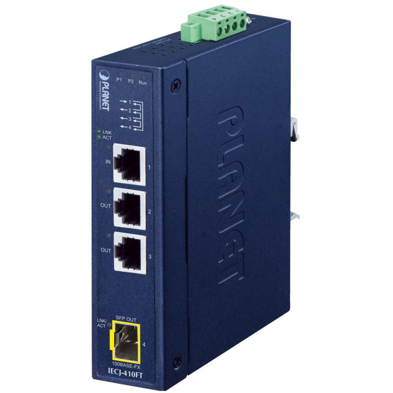 Planet Industrial EtherCAT Slave, 3x RJ45, 1x SFP