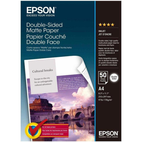 EPSON fotopapier C13S041569/ A4/ Double sided Matte paper/ 50ks