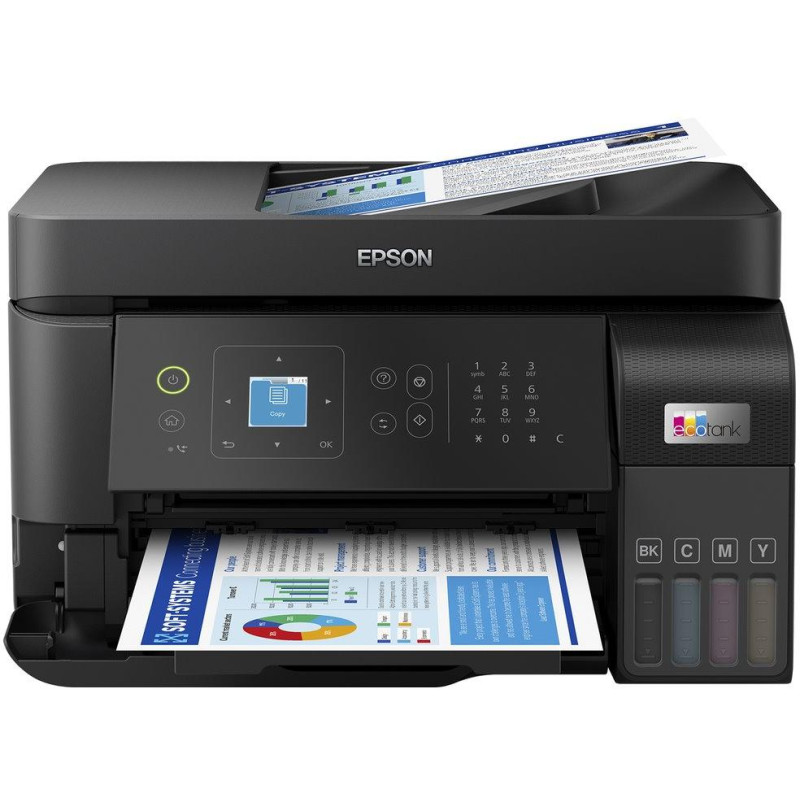 Epson EcoTank L5590/ 4800 x 1200/ A4/ MFZ/ LCD/ ITS/ ADF/ Fax/ 4 colors/ Wi-Fi/ USB/ 5 years warranty after registration