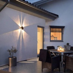 IMMAX WALL venkovní solární nástěnné LED osvětlení se světelným čidlem, 2W