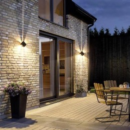 IMMAX WALL venkovní solární nástěnné LED osvětlení se světelným čidlem, 2W