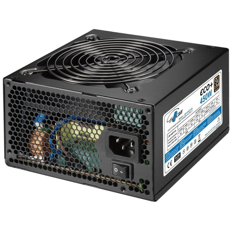 EUROCASE power source Eco+ 450W / 80+BRONZE / 12cm fan / PFC ATX 20/24pin / 6x SATA