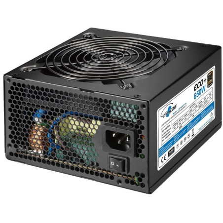 EUROCASE power source Eco+ 650W / 80+BRONZE / 12cm fan / PFC ATX 20/24pin / 6x SATA