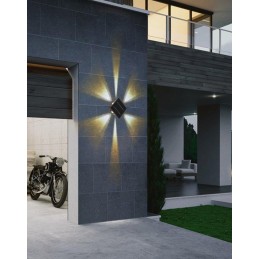 IMMAX WALL venkovní solární nástěnné LED osvětlení se světelným čidlem, 2W