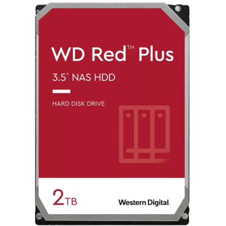 WD RED PLUS 2TB / WD20EFPX / SATA 6Gb/s / Internal 3.5" / 64MB