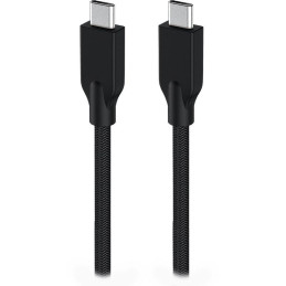 GENIUS nabíjecí kabel ACC-C2CC-3A, 100cm, USB-C na USB-C, 3A, PD60W, opletený, černý