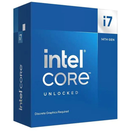 INTEL Core i7-14700KF / Raptor Lake R / LGA1700 / max. 5,6GHz / 8P+12E/28T / 33MB / 125W TDP / bez VGA / BOX bez chladič