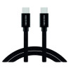 Swissten USB-C / USB-C data cable with textile braid, 2.0 M Black