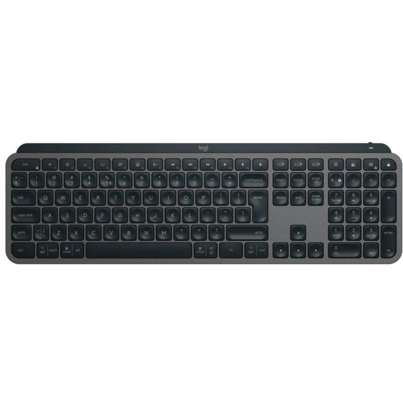 Logitech klávesnice MX Keys S/ bezdrátová/ Bluetooth/ USB-C/ US layout/ grafitová