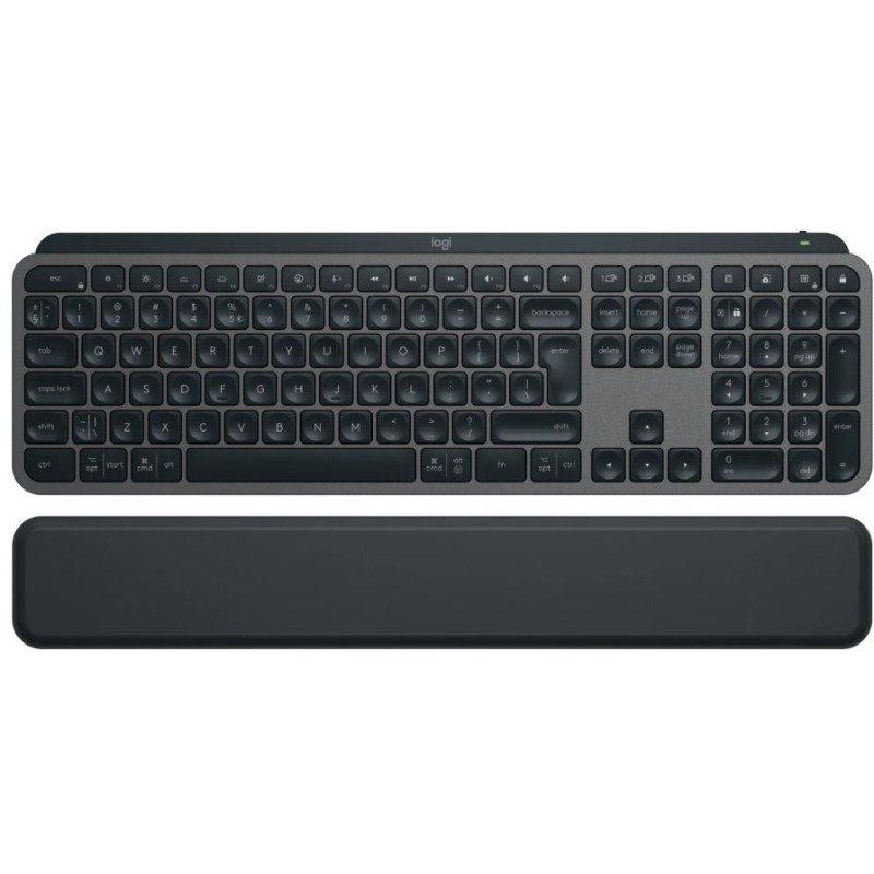 Logitech MX Keys S Tastatur / kabellos / Bluetooth / USB-C / US-Layout / Handballenauflage / Graphit