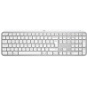 Klawiatura Logitech MX Keys S/bezprzewodowa/Bluetooth/USB-C/układ US/biało-szara