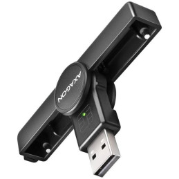 AXAGON vrecková čítačka kontaktných smart kariet USB-A (eObčanka) / Smart Card / CRE-SMPA / USB 2.0