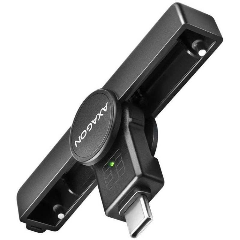 AXAGON kapesní čtečka kontaktních smart karet USB-C (eObčanka) / Smart Card / CRE-SMPC / USB 2.0