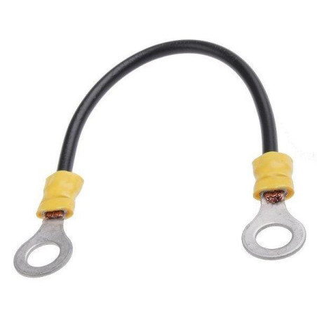 Kabel przyłączeniowy do akumulatora Solarmi, 25 cm, 4 mm2, 2x oczko M6