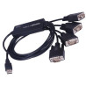 PremiumCord USB2.0 do 4 x RS232C