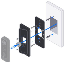 Ubiquiti G4 Doorbell Pro PoE Gang Box Mount - Držák na zeď pro G4 Doorbell Professional PoE, černý