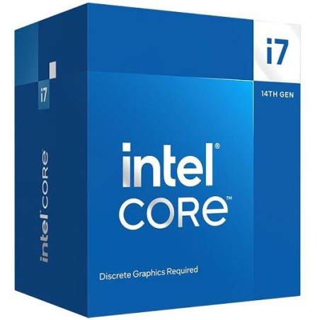 INTEL Core i7-14700F / Raptor Lake R / LGA1700 / max. 5.4GHz / 8P+12E/28T / 33MB / 65W TDP / without VGA / BOX