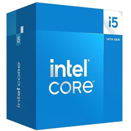 INTEL Core i5-14500 / Raptor Lake R / LGA1700 / maks. 5,0 GHz / 6P+8E/20T / 24 MB / 65 W TDP / VGA / BOX