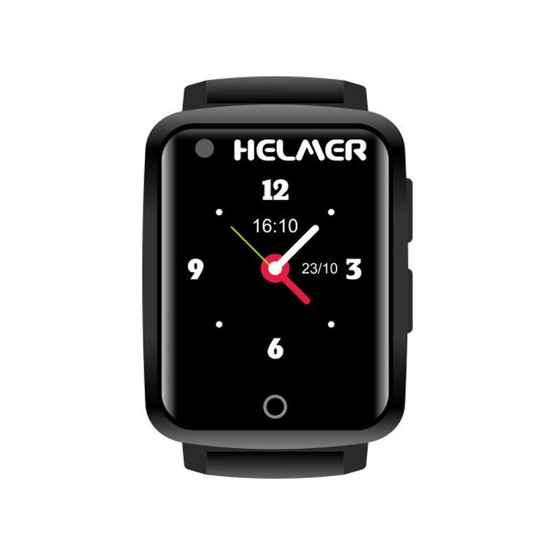 HELMER seniorské hodinky LK 716 s GPS lokátorem/ dot. disp./ snímač srdečního tepu/ nano SIM/ IP67/ 4G/ Android a iOS