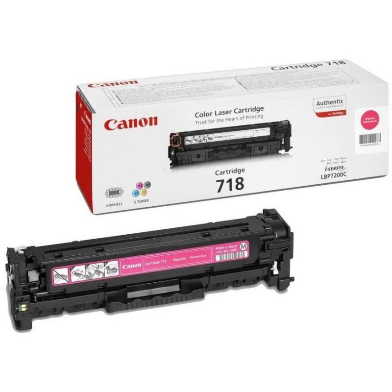 Oryginalny toner Canon CRG-718M/ LBP-7200/ 7660/ 7680/ MF-80x0/ MF724/ 2900 stron/K/ magenta