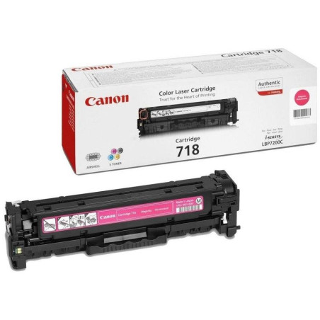 Canon originálny toner CRG-718M/ LBP-7200/ 7660/ 7680/ MF-80x0/ MF724/ 2900 strán/K/ purpurový