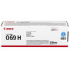 Oryginalny toner Canon o dużej pojemności 069 HC cyan, MF752Cdw, 754Cdw, LBP673Cdw, wydajność 5500 stron/K/
