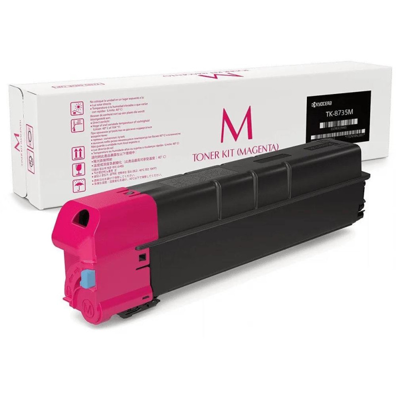 Kyocera Toner TK-8735M Magenta für 40.000 A4-Seiten, für TASKalfa 7353/8353ci