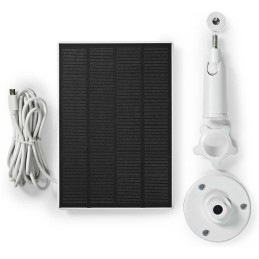 NEDIS solární panel/ 5,3 V DC/ 0,5 A A/ micro USB/ délka kabelu 3 m/ příslušenství pro WIFICBO30WT