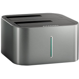 AXAGON dokovacia stanica pre 2x SATA 6G HDD / SSD / ADSA-DC / 2,5 "i 3,5" / USB 3.2 Gen1 / AC adaptér / 0,8 m kábel