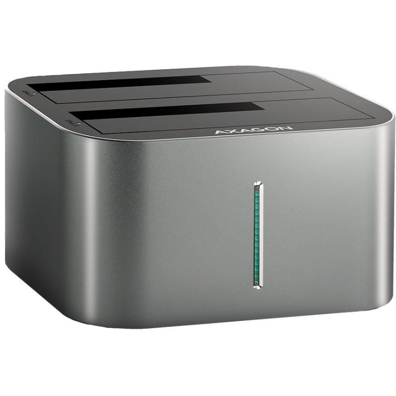 AXAGON Dockingstation für 2x SATA 6G HDD/SSD / ADSA-DC / 2,5" und 3,5" / USB 3.2 Gen1 / AC-Adapter / 0,8m Kabel