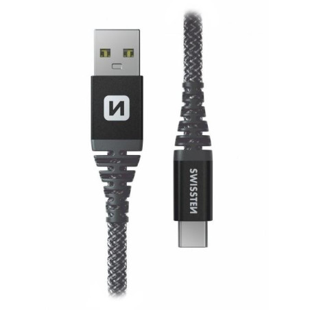 Swissten KEVLAR USB / USB-C data cable 1.5 M ANTHRACITE