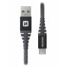 Swissten KEVLAR USB / USB-C data cable 1.5 M ANTHRACITE