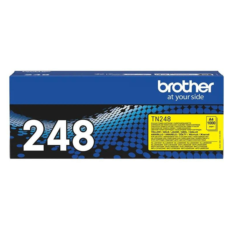 Toner BROTHER TN248Y żółty 1000str./ DCP-L3520CDW, DCP-L3560CDW, HL-L3220CW, O
