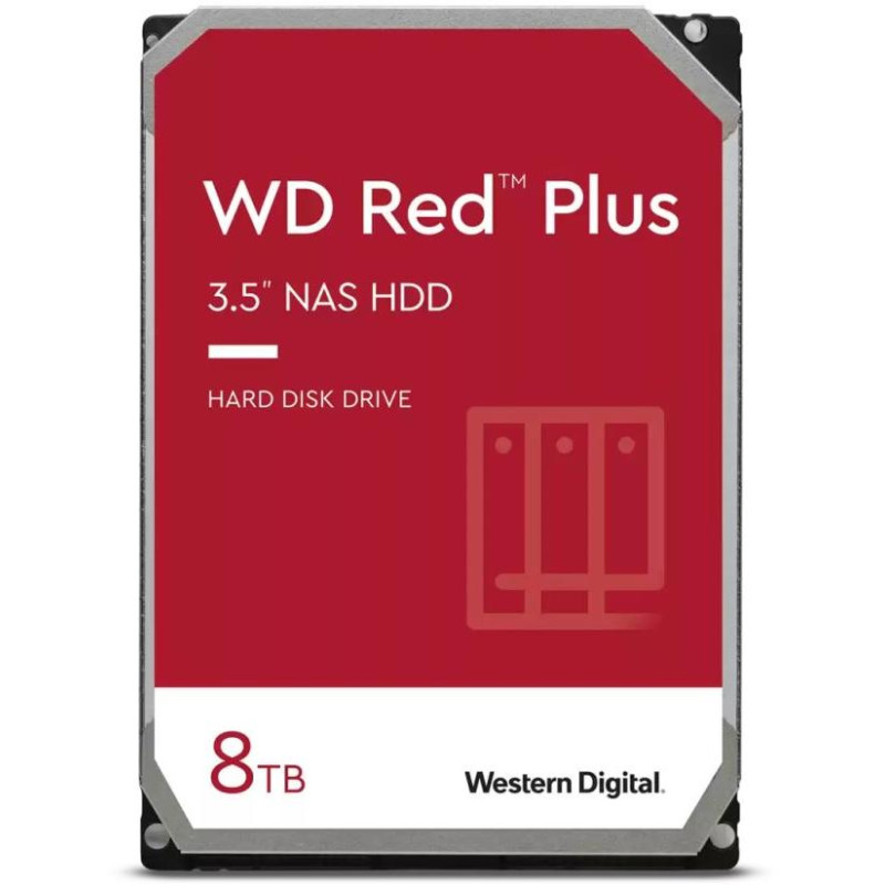 WD RED PLUS 8TB / WD80EFPX / SATA 6Gb/s / Interné 3,5" / 5640rpm / 256MB