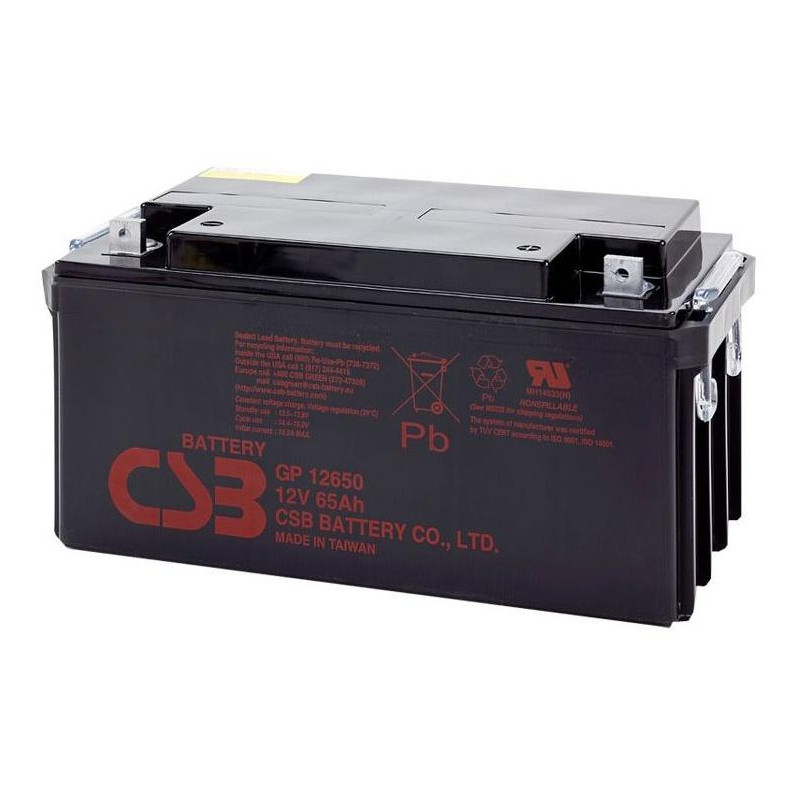CSB Pb záložný akumulátor CSB GP12650, 12V, 65Ah