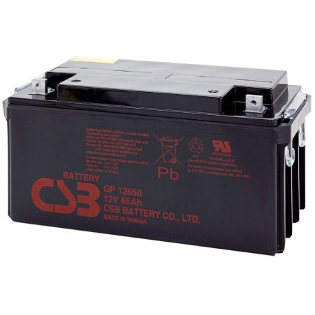 CSB Pb backup battery CSB GP12650, 12V, 65Ah