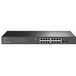 TP-Link TL-SG2218P - 18-port JetStream Gigabit Smart Switch with 16 PoE+ ports/ 2x Gigabit SFP Slots