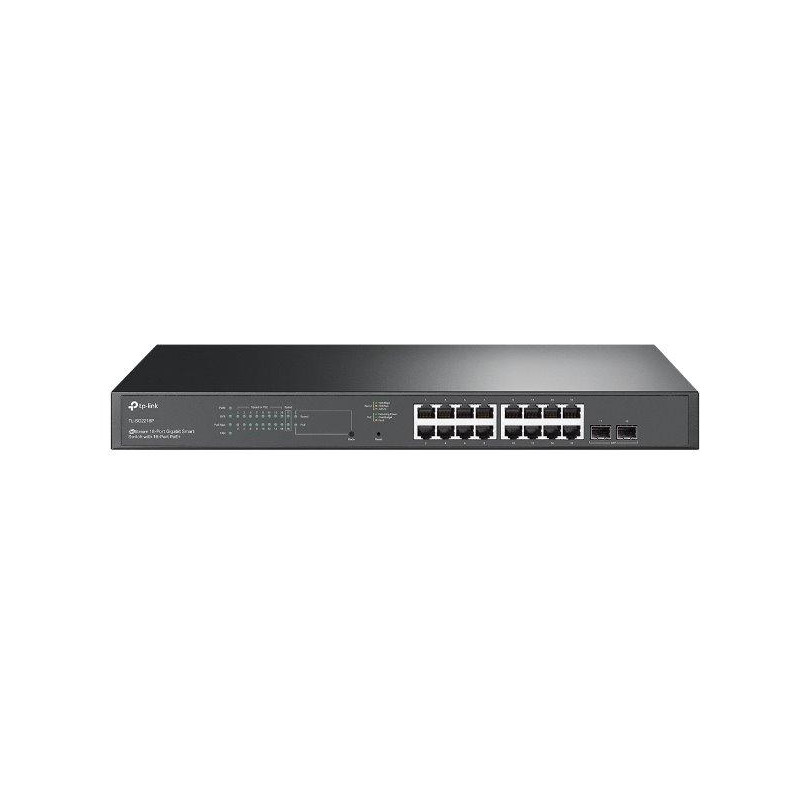 TP-Link TL-SG2218P - 18-Port JetStream Gigabit Smart Switch mit 16 PoE+-Ports/ 2x Gigabit-SFP-Steckplätzen