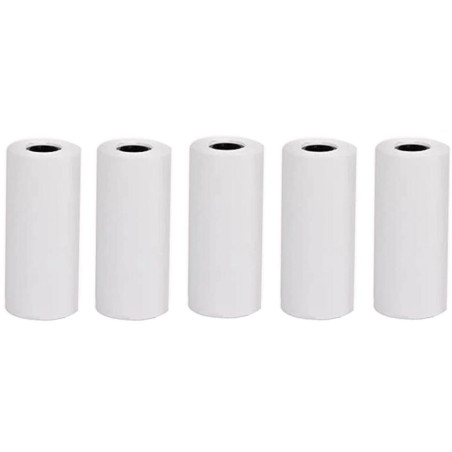 Krążki HELMER do mini drukarki termicznej TP01/TP02/ 55mm x 25mm/ 5szt./ białe