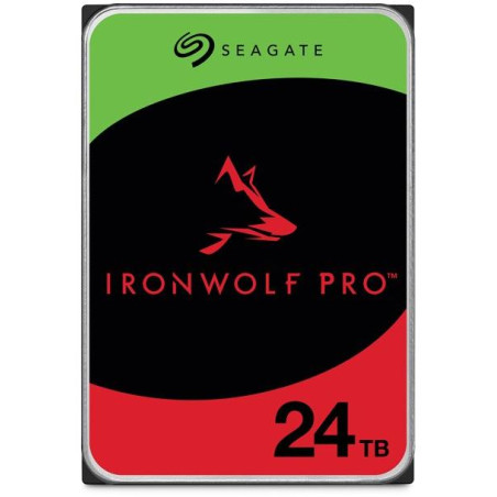 Dysk twardy Seagate IronWolf Pro 24TB / ST24000NT002 / wewnętrzny 3,5" / 7200 obr./min / SATA III / 512 MB