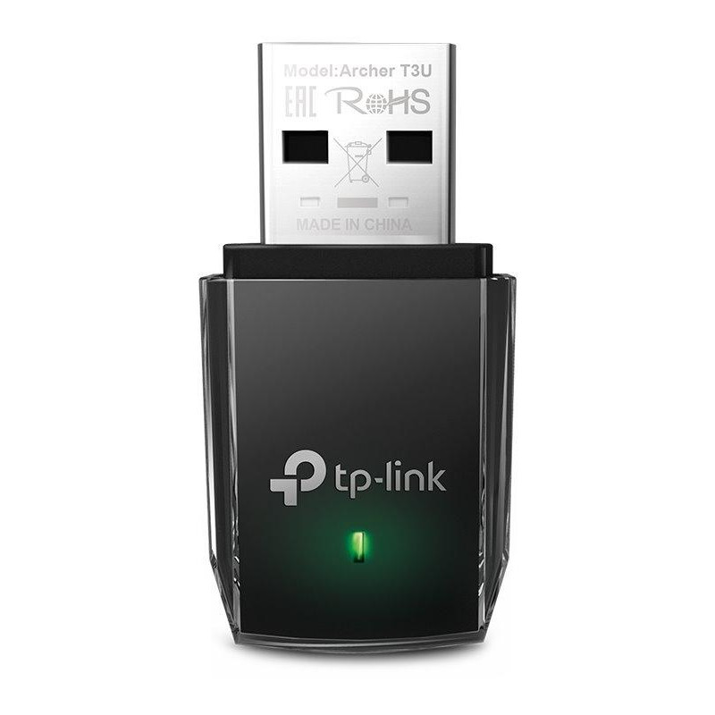 TP-Link Archer T3U AC 1300 Dual Band Wireless USB klient 400Mbps 2,4GHz/ 867Mbps 5GHz, USB 3.0