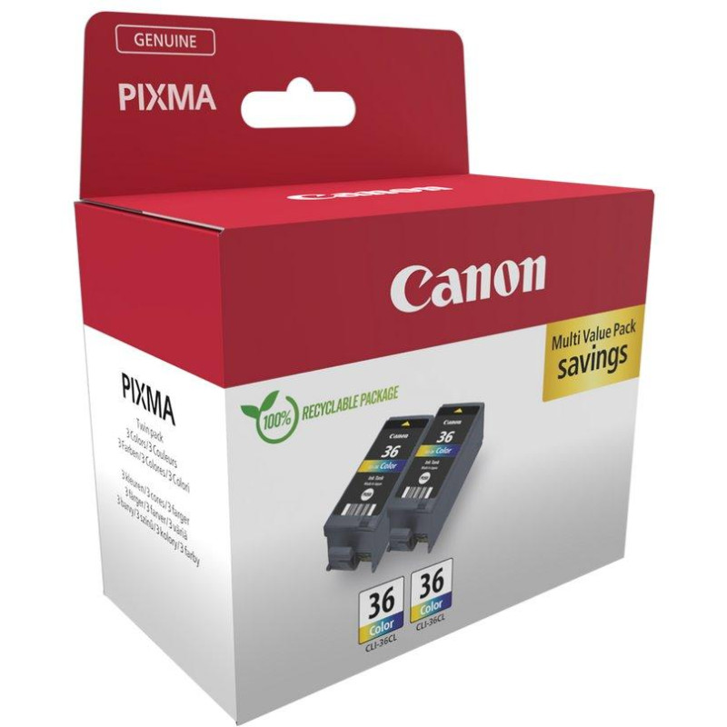 Canon atramentová náplň CLI-36/ Twin pack/ farebná neblistrová verzia