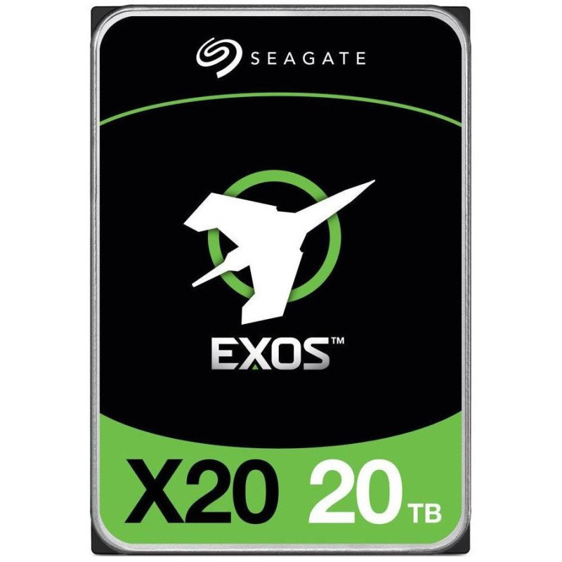 Dysk twardy SEAGATE Exos X20 20TB / ST20000NM002D / SAS / 3,5" / 7200 obr./min / 256 MB / 512E/4KN