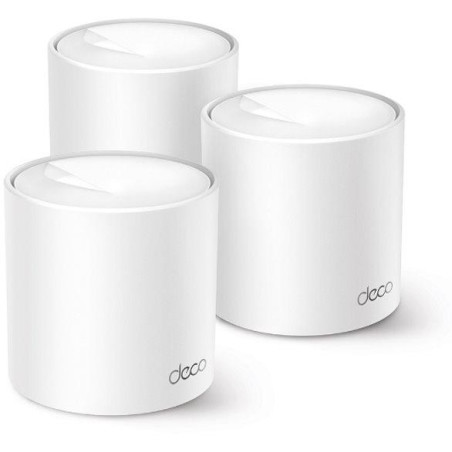 TP-Link Deco X10 (3 sztuki) AX1500 System Wi-Fi 6 Mesh dla całego domu, 300 Mb/s 2,4 GHz + 1201 Mb/s 5 GHz, 2x GLAN