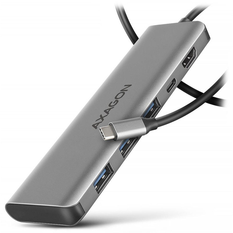 AXAGON multi hub USB-C 5w1 / HMC-5H / USB 3.2 Gen1 / 1x PD 100W / 1xHDMI / 3x USB-A / 100cm